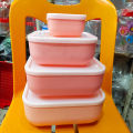 Set Of 4 Piece High Quality Plastic Storage Bowl With Lid. 