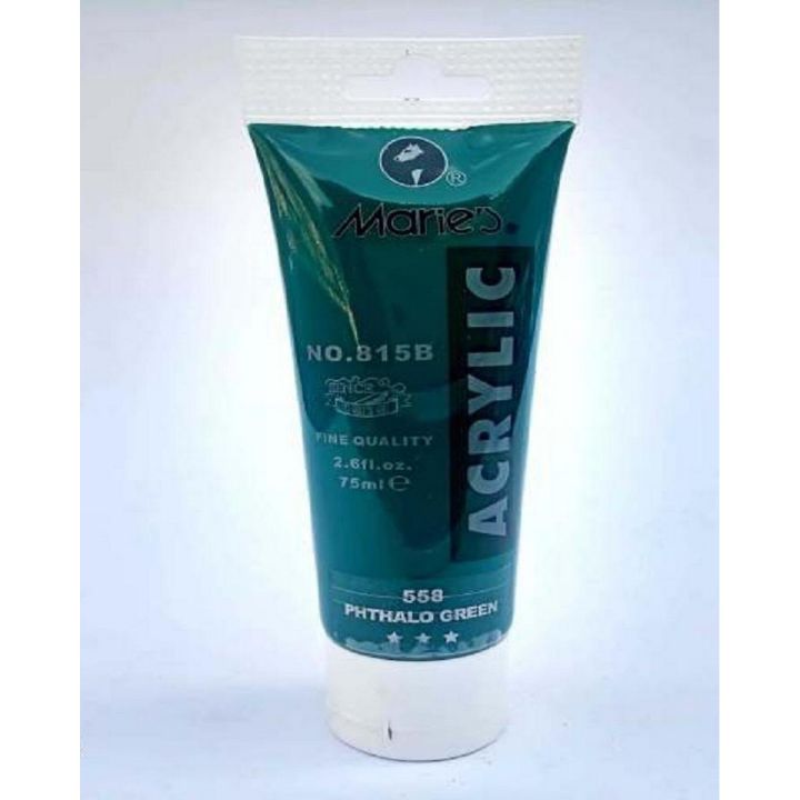 Marie's 75ml Acrylic Colors Paint Tubes-558 Phthalo Green