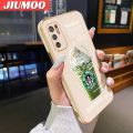 JIUMOO For Xiaomi MI Redmi Note 10 5G Note 11 SE 5G POCO M3 Pro 4G POCO M3 Pro 5G Case Fashion Cartoon Ice Side Edge Cases Thin Luxury Plating Pattern Casing Soft Silicone Back Cover. 