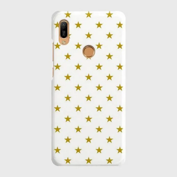 Huawei Y6 (2019) Cover Case Golden star shining   Hard Cover- Design 40 Cover