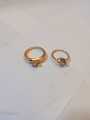 PACK OF 2 ONE KARAT RINGS ARTIFICIAL JEWELRY FOR CASUAL AND PARTY WEAR. 