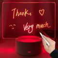 LED Night Light Note pad, Message pad With Pen USB Power Decor Night Lamp Gift For Children Girlfriend Decorative Night Lamp. 