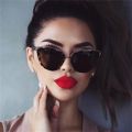 【beauty code】Vintage Cat Eye Sunglasses Women y Ladies Clear Eyewear Metal Frame Sun Glasses Fashion Female YJHH0167. 