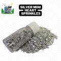 Silver Heart Sprinkles for Cake Decorations – Silver Mini Heart Shape Sprinkles for Cupcakes, Donuts, & Bakery Items – Silver Small Heart shape Sprinkles for Birthday Party, Anniversaries, Bridal Shower, Christmas & Other events – 25 Grams. 