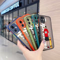 dienya For OPPO Reno Z Case Side Square Edge New Design Phone Cases Pattern Silicone Casing Fashion Tide Skate Boy Full Cover Camera Frosted Transparent Hard Protection Shockproof Softcase. 