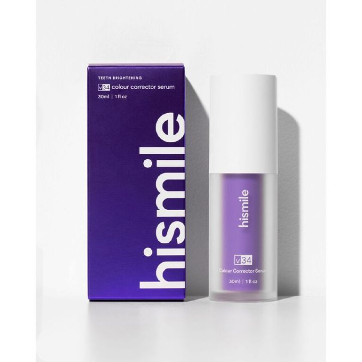 Hismile V34 Purple Color Corrector Teeth Toothpaste Effective Whitening Teeth Mousse Oral Cleaning Whitening Toothpaste Product