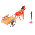 Robot Horse Toy Electronic Pony Pet Pulling Carriage Around Running Walking Electric Horse Toys For Kid Gifts. 