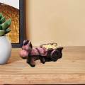 Pull Cart Mill Small Statue Crafts for Lawn Garden Office. 