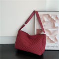 New Large Capacity Casual Women's Bag2022Solid Color Fashion Crossbody Bag Western Style Space Cotton Shoulder Tote Bag. 