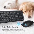 Victsing Wireless Keyboard And Mouse Combo Ultra Slim Thin Keyboard Silent Mouse Set 2.4G Wireless Connection For Notebook, Laptops, computers And Etc. Model:PC176.Available at an affordable price on MaxShop.. 