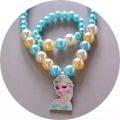 2pcs/set Candy Beads Resin Plastic Kids Jewelry Set For Children Flower Pendants Cute Necklace Bracelet Ring Earrings Baby Jewelry. 