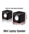 Mini USB Laptop Speakers Wired Laptop Speakers 2.0 Channel Small Computer Desktop Speakers Desktop Speakers for PC. 