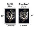 Islamic Calligraphy Wall Frames – Calligraphy Art Set of 3 – Golden & Black Floral Design – Modern Islamic Wall Décor for Living Room & Home Decoration– Home decoration items– Room decoration items– Decorating item - Lifestyle Glory. 