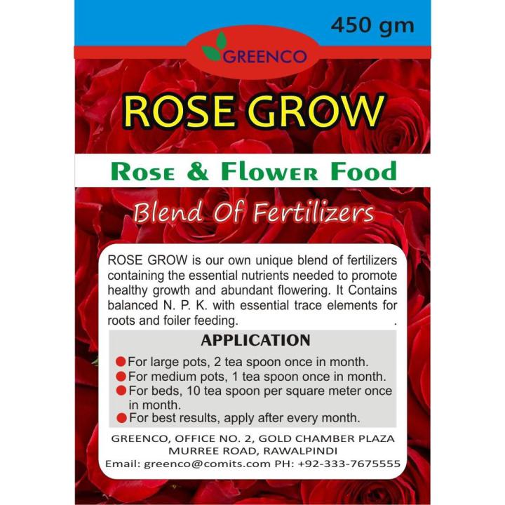 Rose Grow Fertilizer For All Flower Plants Bloom Booster
