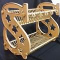 Home & Office Multipurpose S Shape Dish Rack / S Shape Double Decker Dish Rack Plate Dish Spoon Fork Bowl Cup Drain Rack Kitchen Organizer Multi Color Art # GW-SDR-M01. 