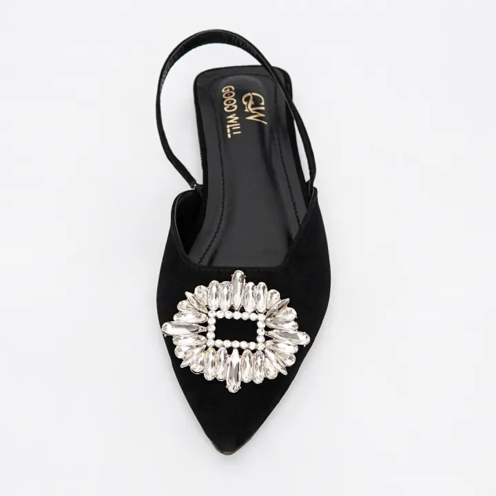 Flat%20sandals%20women's%20shoes%20green%20rhinestone%20wedding%20toe%20mules%20-%20Image%204