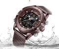 New Top Luxury Brand Stainless Steel Sports Men Watch Army Military Dual Display Waterproof. 