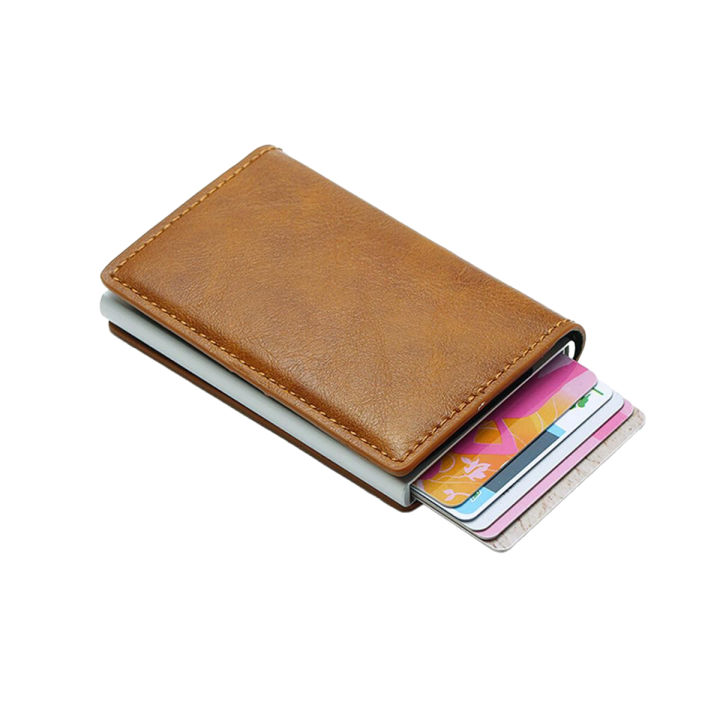 Vocoal Card Holder Men Wallet Money Bag Male Vintage Black Short Purse PU Leather Fashion Wallets Slim Thin Wallets
