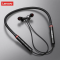 Lenovo HE05 X Wireless Bluetooth headphones Headset Neckband_5.0 Bluetooth Headset_Waterproof Neckband_Magnetic Buds_Long battery timing UpTo 8 hours_Best For Calling. 