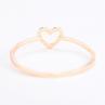 Women Simple Hollowed-out Heart Ring Valentine Propose Circlet Jewelry Gift. 