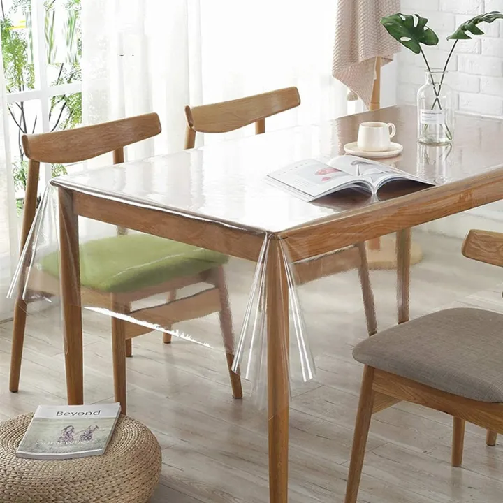 4%20Seater%20Table%20cover%20(4.5X6%20Ft)%20Clear/Transparent%20%20dining%20Table%20cloth%20Protector%20Waterproof/Oil-Proof%20Rectangle%20Easy%20Clean%20Table%20Cover%20For%20Kitchen%20Dining%20Table,%20Family%20Gathering%20Party%20Holidays%20-%20Image%205