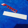 TRD 3D Metal Car Letters | TRD Sticker in Red color and White color | Trunk Badge TRD Emblem TRD Logo Accessories. 