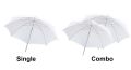 Combo Pack - Photography Soft Light White Umbrella For Studio. 