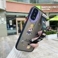 dienya for OPPO Reno 4 4G Case With Wristband Thin Frosted Transparent Hard Full Cover Camera Silicone Softcase Fashion Cute Sailor Moon Pattern Casing Shockproof Protection Cases. 