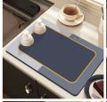 Silicone Dish Drying Mat - 40x30 cm, Heat Resistant, Non-Slip with 2 Small Mats. 