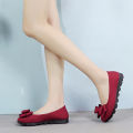 【Miga Plaza】New New Arrival Old Beijing Cloth Shoes Women's Thin Shoes Black Work Shoes Gommino Flat Shoes Lazy Shoes Slip-on. 