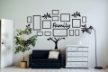 New Big Family Tree Photo Frame 3D Wooden wall Decor 3mm Thickness Wooden Wall Art - Removable Family Photo Frame Tree Wall Art Picture Home Décor - Big Family Tree with 13 Frames. 
