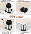 4 Pcs Adjustable Stainless Steel Furniture Legs 2 Inch (Packof 4Pcs). 