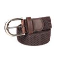 Braided elastic woven leather stretchable Belt for Men & Boys 14" to 34". 