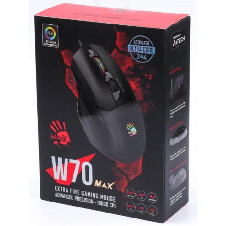 BLOODY W-70 MAX ACTIVATED ULTRA CORE 3 & 4 RGB ANIMATION GAMING MOUSE
