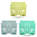 Pack of 5 Wall Mounted Universal Mobile Phone Holder for Charging - Waterproof Plastic, Multi-Colored. 