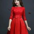 Star Garnet New Design Short Silk Frock For Girls/Ladies B-111-Elegant And Stylish Silk Frock. 