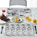 Anime Cartoon Fun Placemat Canvas Washable Heat Resistant Tablecloth For Dining Table Home Decor Mats Cup Coaster Pad. 