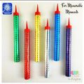 Pack Of 6 china Sparkling Candles. 