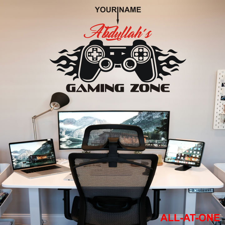 ALL-AT-ONE%20#%2067%20("CUSTOMISED%20NAME%20FOR%20YOUR%20GAMING%20ROOM")%20Self-Adhesive%20Vinyl%20Waterproof%20Removable%20Art%20Sticker%20To%20Decorate%20Your%20Desired%20Bedroom,%20Computer%20Room,%20and%20Gaming%20Room%20and%20to%20Gift%20Your%20Friends%20and%20Relatives.%20-%20Image%204