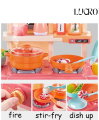 Kitchen Set for Kids  42-Pcs / 36-Pcs, / 53-Pcs Realistic Lights, Sounds, Running Water Sink, and Durable Plastic Accessories,Portable kitchen set for girls and cooking kitchen play set for kids. 