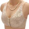 Wide Strap Front Open 3 Button Nursing Bra. 