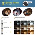 Book Light, USB Rechargeable Reading Light with Contact Sensor, Flexible Clip on Book Light for Reading in Bed. 