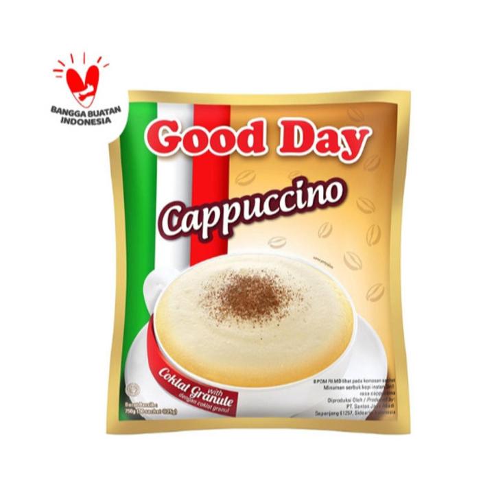 GOOD DAY Full 30 Sachets Good day cappuccino Instant Coffee Indonesia