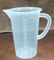 1L Plastic Graduated Beakers with Handles, Measuring Beaker 1000ml Plastic Measuring Cup. 
