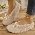 Women's Soft Plush Indoor Slippers - Comfortable Winter Shoes with Attractive Panda Design. 