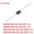 10PCS SR540 SR560 SR5100 SR5200 DO-201AD Schottky Rectifier Diode Rectifier Silicon Bridge Rectifier 40V 60V 100V 200V 5A. 