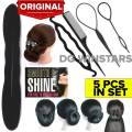 Hair Puff Maker Comb Sponge Hair Make Pad Comb hair Hair Puff Hairstyle Device Hair Ponytail Comb Styling Tools Hair Styling Clip Stick Bun Maker Braid Tool Hair Accessories HAIR STYLE TOOL SET FOR PERFECT HAIR STYLE AND LOOK. 