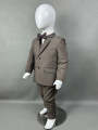 6Mth - 10Yrs Grey 5Pcs Coat Pant Suit for Boys BCP20. 