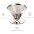 Pour over Coffee Dripper Reusable Drip Cone Coffee Filter Portable Pour over Coffee Maker Home Office Camping. 