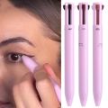 4 in 1 Makeup Pen - Portable Makeup Set with Colored Eyeliner, Brow & Lip Liner & Highlighter - Makeup Cosmetic Tool for Cute Women. 